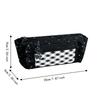 Large Capacity Star Checkered Pattern Pen Bag Lace Trim Stationery Organizer Pencil Pouch  Students