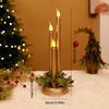 Christmas Led Electronic Candle Set With Realistic Flame For Holiday Decor