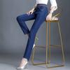 Damen Winter Plus Samt Stretch Jeans Hohe Taille Dick Warm Denim Hosen Mom Bleistifthose