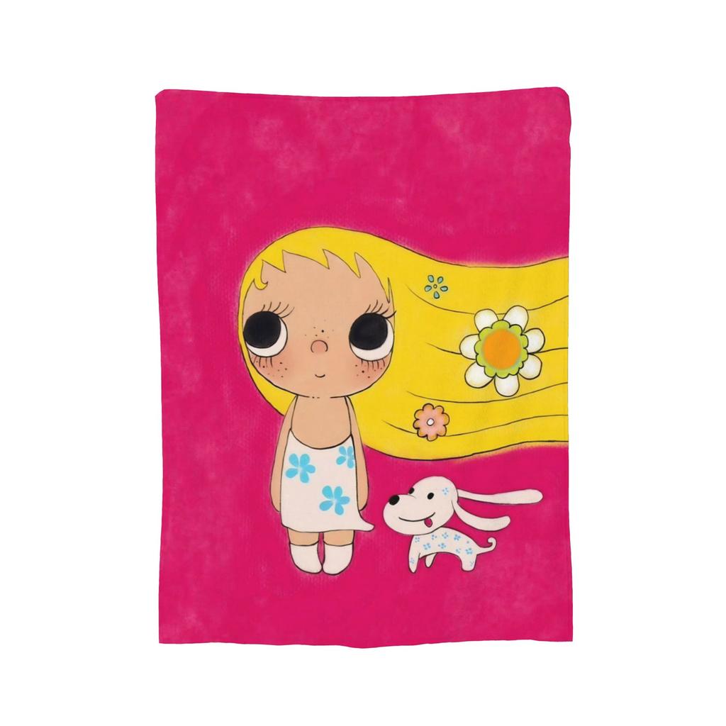 Yuy Manga Girl Пушистое одеяло Сяоюй Потрясающие пледы для дома El Sofa 150*125См Кусок ковра,