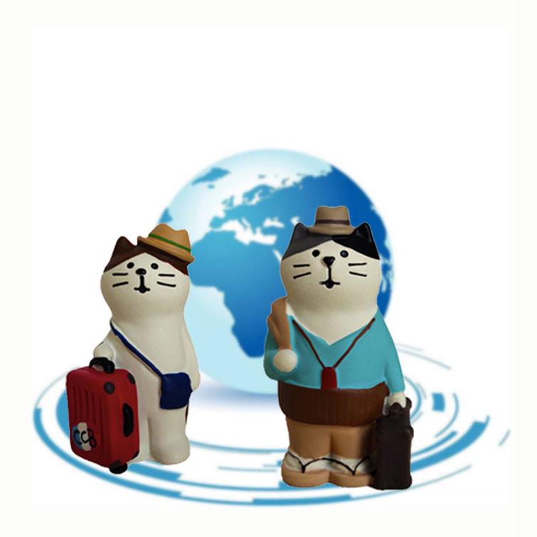 Japanese Zakka Travel Souvenir Resin Mascot - Creative Desktop Ornament