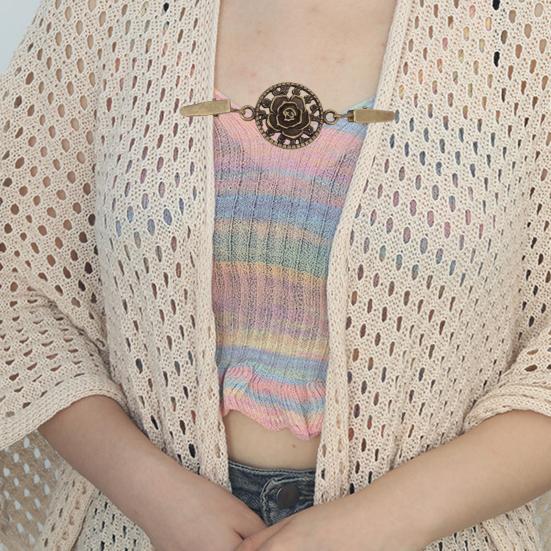Sweater Duck Pin Mouth Clip Vintage Shawl Retro Scarf Clasp Accessories