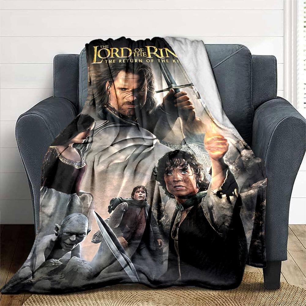 1pc Middle-earth The Return of the King Flannel Blanket Soft Warm Throw for Home, Office, Travel, All-Season Cozy Bedding Gift L1440