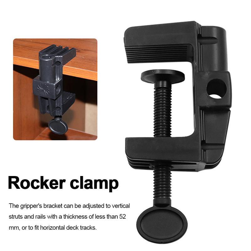 Cantilever Bracket Clamp Non-Slip Broadcast Mic Stand Clamp C Shape Table Mount Clamp for Microphone Desk Lamp Ringlight