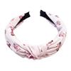 Lightweight Knot Headbands Pink Print Cloth Hair Band For Women Kids Easy To Carry Daily Use
