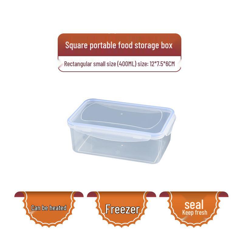 Stackable Transparent Plastic Fridge & Microwave Storage Box – Thickened, Sealed, and Fresh-Keeping for Frozen Foods.