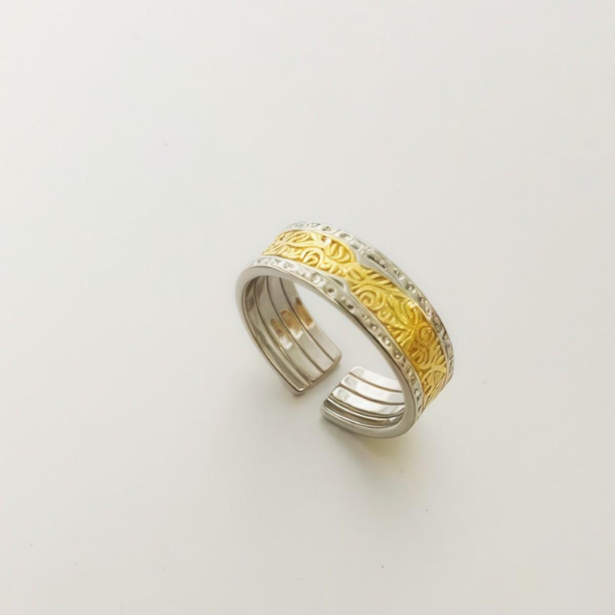 Tang Dynasty Pattern Ring: Elegant Niche Design with High-End Texture