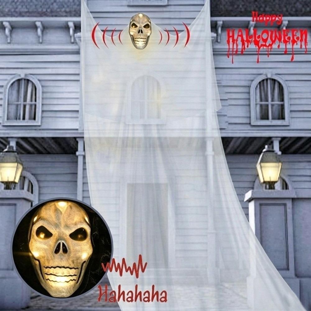 Mask Hanging Skull Ghost Glowing Ghost Ornament Halloween Decoration  Courtyard Decoration