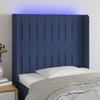 VidaXL LED Headboard Bedroom Furniture Single Bed Accessory Headboard Bed Frame Interior Blue 3124266