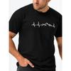 Summer Men's Round Neck Short Sleeved T-shirt Comfortable Fashionable Breathable Sweat Absorbing Printed Cotton T-shirt