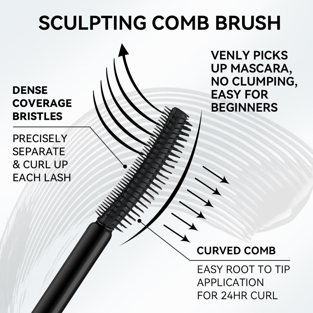 Cosmetics Mascara Waterproof Long-lasting Black Eyelash Extension Liquid Eyeliner Vegetarian Mascara