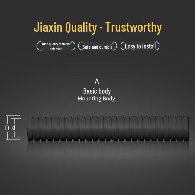 Black Flame Retardant Threaded Nylon Conduit: Corrugated PE Plastic Wire Protection Hose