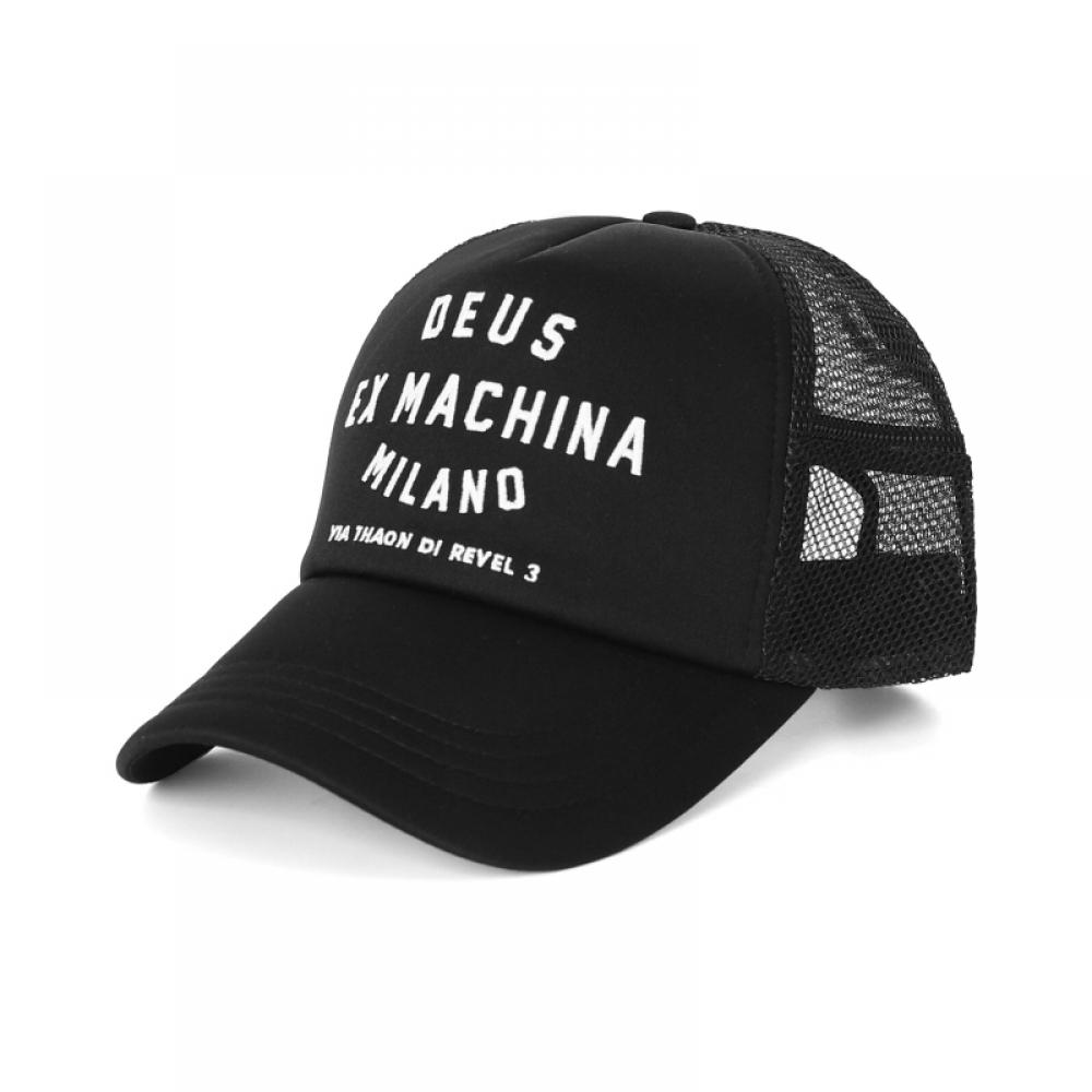 Deus X Macina Dma47622 Blk Milano Address Milan Address Trucker Ball Cap