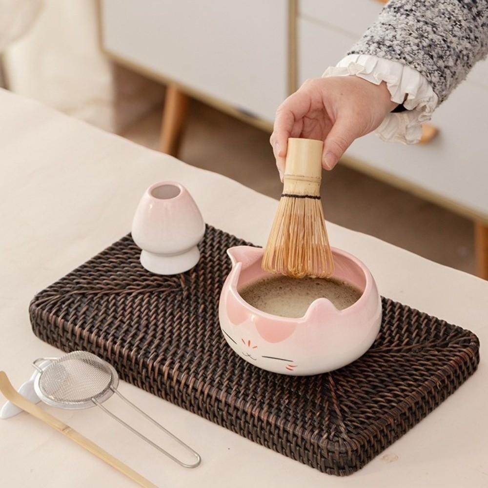 2/5/7pcs Ceramic Bowl Matcha Tea Set Bamboo Whisk Matcha Brewing Kit Perfect Matcha