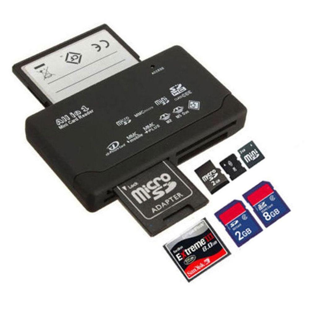 In Stock USB Multi-function Six-Port Mobile Phone & Camera High-Speed Card Reader with Password Protection