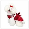 Pet Dog Dress Floral Lace Bow Skirt Teddy French Bulldog Cat Print Costume