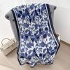 Summer thin cotton and linen scarf women's versatile temperament fashion silk scarf travel sunscreen scarf air-conditioned room shawl dual-purpose