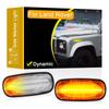 Clear Lens Dynamic LED Side Marker Lamp Assembly For Land Rover Defender TD5 Freelander Discovery2 Blinker Turn Signal Light