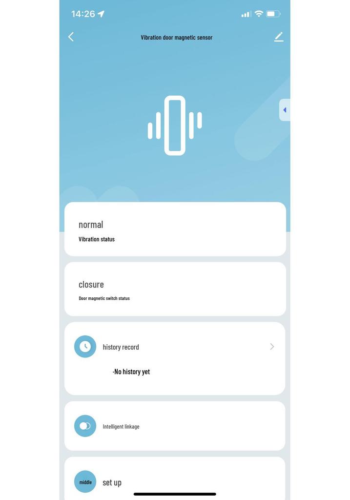 Zigbee Door/Window Vibration Sensor, Home Assistant Compatible