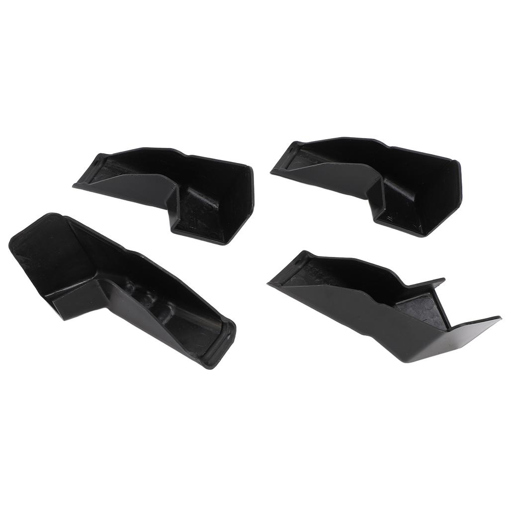 4pcs RV Gutter Spouts Direct Rain Water Away From RV Gutter Extender for Most Motorhomes Black