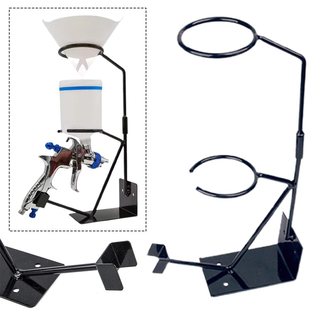 Supporto a Rack per Pistola a Spruzzo Vernice Auto Con Imbuto Magnetico Strumento - Staffa di Montaggio a Parete Ferramenta Mobili Per Organizzazione Pistola a Spruzzo