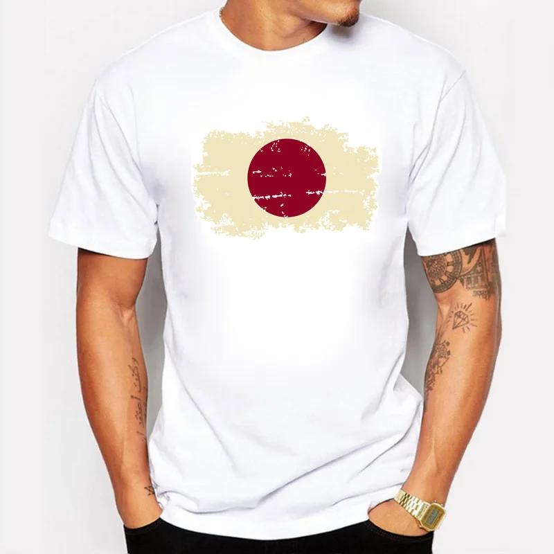 Sapextee Summer Japan Flag Mens T Shirts Classic Casual Fans Nostalgia Japan Flag Brazil Rio G