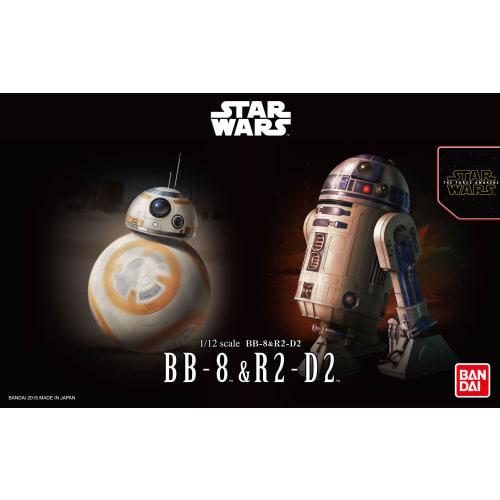 Star Wars BB-8 & R2-D2 1/12 scale plastic model