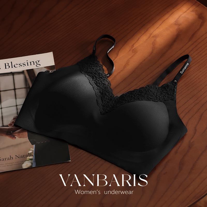 

Кружевной жилет-бра VANBARIS: Сексуальный, Модный и Удобный с лямками с надписями – Бесшовный дизайн с идеальной посадкой L (85-120 jin) чёрный