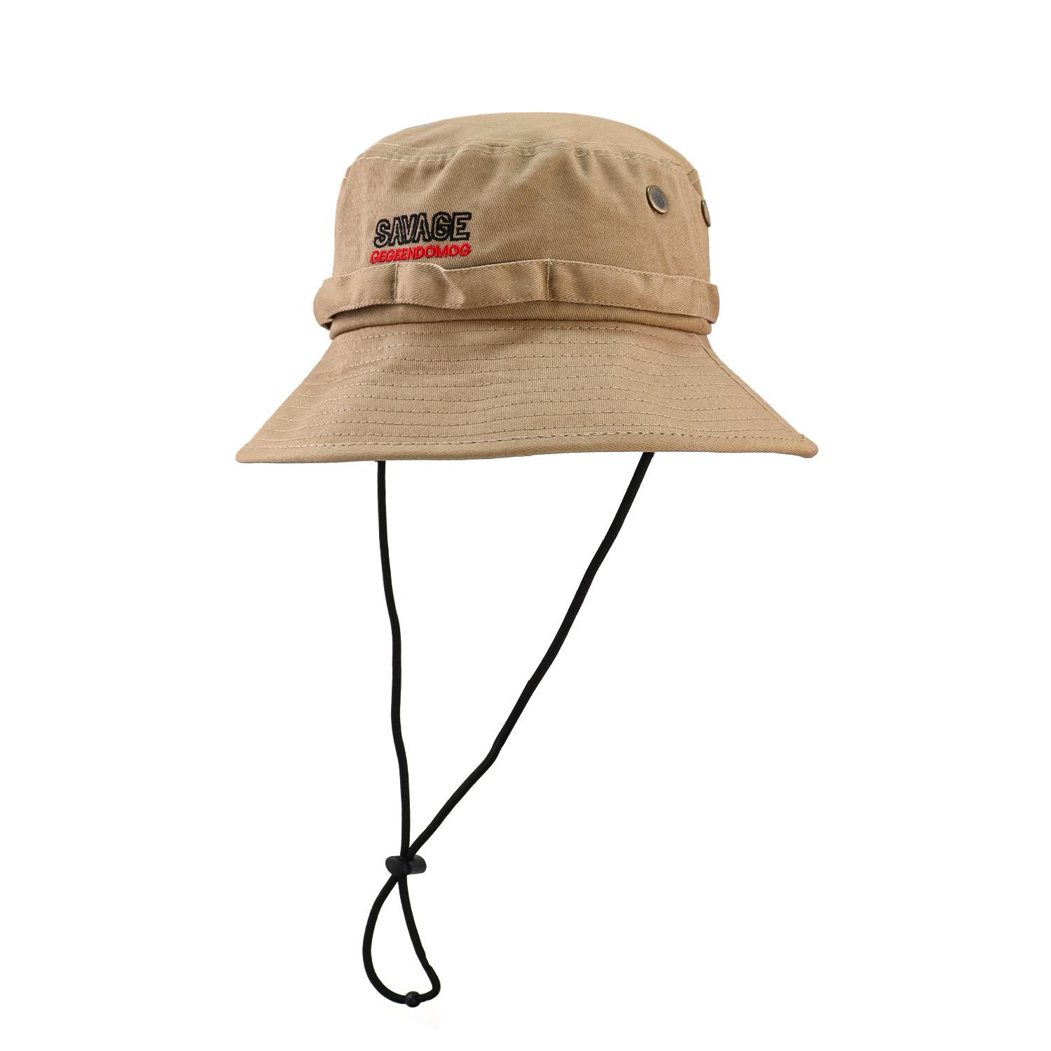 

Оригинальная модная уличная шляпа рыбака с большими полями и большими полями японская ветрозащитная дышащая солнцезащитная шляпа рыбака женская весна-лето хаки