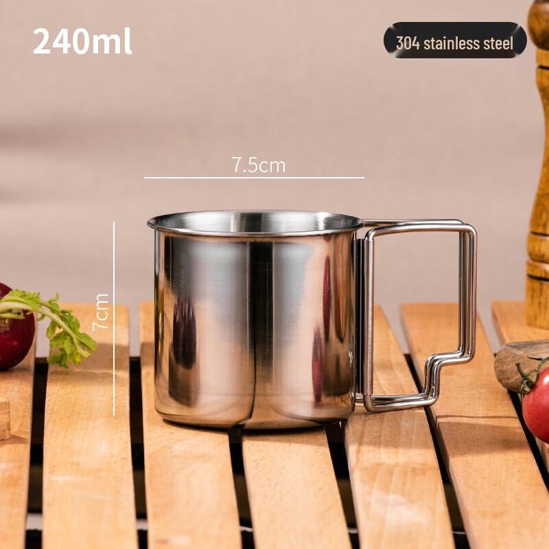 Huilingyang Outdoor Camping 304 Stainless Steel Mug