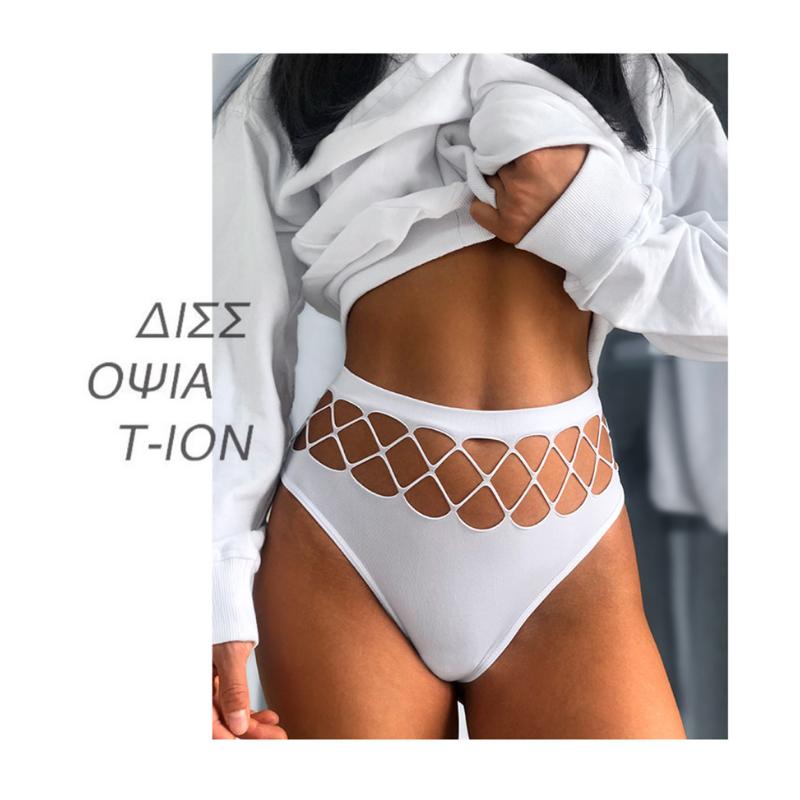 Sexy dámská tanga kalhotky v pase duté struny G Exotické spodní prádlo prodyšné nylonové spodní prádlo dámská tanga spodky