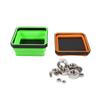 1Pcs Silicone Bowl Tool Part Storage Box Organizer 4.5Inch Collapsible Magnetic Screw Tray For Plumber Carpenters