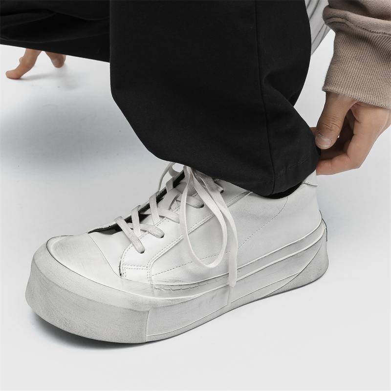 2026 New Versatile Thick Sole Comfortable Height Increasing Trend Fashionable Breathable Niche Low Top Board Shoes for Men