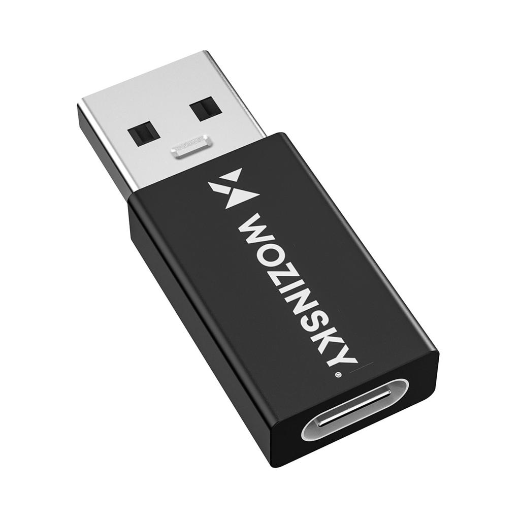 Adapter przejściówka USB-A - USB-C OTG - czarny