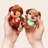 Plush Material Cute Puppy Doll Pendant Little Dog Design Puppy Backpack Pendant  Daily Decoration