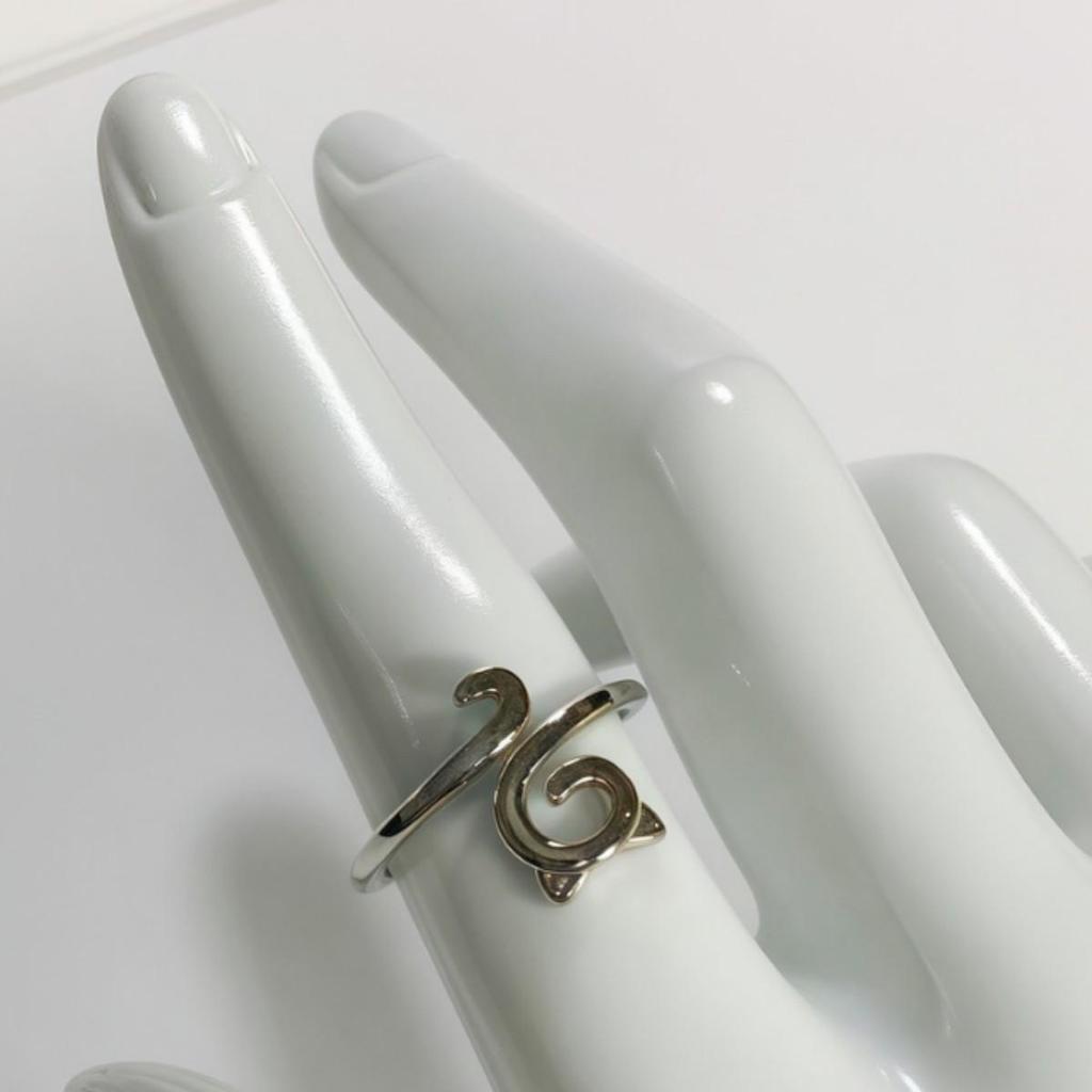 European & American Geometric Cat Adjustable Ring - Simple & Versatile