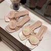 Fashion 2025 Summer New Flower Designed Elegant Slippers for Women's Outerdoor Beach Open Toed Fashion Comfortable Lightweight Sandals