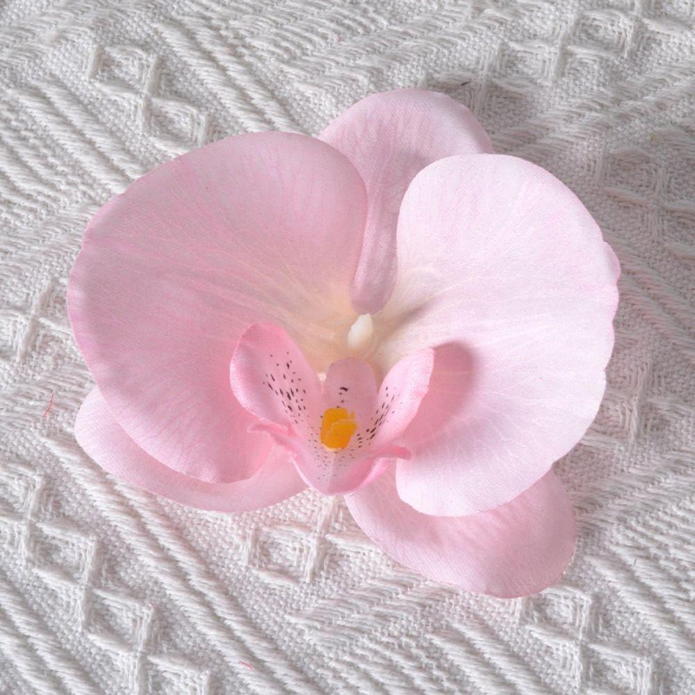 Headdress Simulated Flower Handmade Accessories Butterfly Orchid Flower Earring   Women