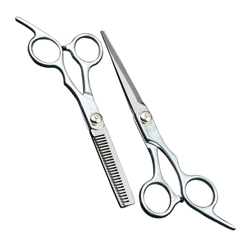 Family Hairdressing Scissors Set: Hair Cutting & Thinning Shears for Adults & Children, Perfect for Styling & Trimming Bangs.