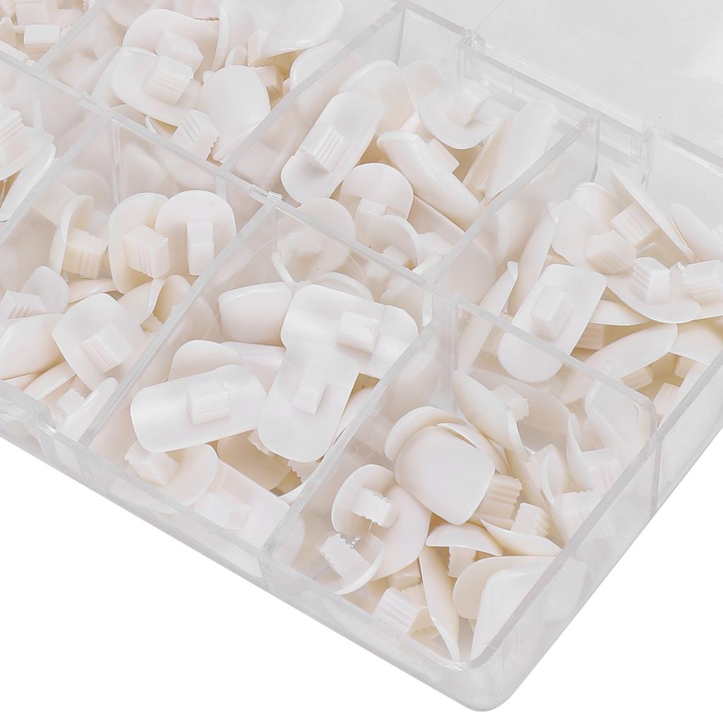 200pcs Practice Training False Hand Nail Tip Novice False Fake Nail Manicure Tool
