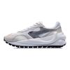 Li-Ning Cómodo Tejido de Malla Absorción de Impactos Antideslizante Resistente al Desgaste Transpirable Ligero Zapatillas de Running de Caña Baja Zapatilla de Mujer Gris Nieve AGCR034-1
