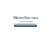 L-Shaped Non-Slip Diatomaceous Kitchen Floor Mat - Cartoon Design, Wear-Resistant, Easy To Clean, Water Absorbent.