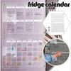 Khlschrank Magnetkalender Wochenplan Notizblock Whiteboard A1c9 Mit Lsbaren Stiftaufklebern 60 X 40 Cm  WSLIHV