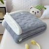 Coperta Plaid in Pile Soffice Inverno Coperte Ispessite Copripiumino Double Face Copridivano Letto Morbido Caldo Plaid Copriletto Camera da Letto