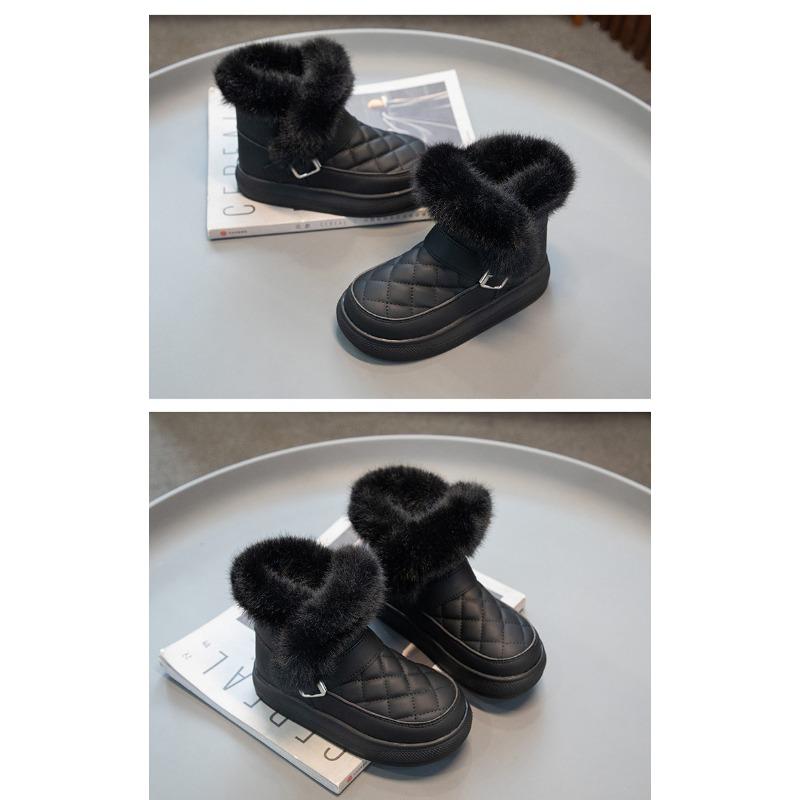 Korean Version Cute Children's Velvet Thickened Snow Boots, Winter New Student Cold-proof Cotton Boots
