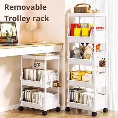 Scaffale portaoggetti mobile Organizzatore multifunzionale con ruote girevoli a 360 gradi