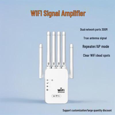 מגבר מאריך משחזר אות WiFi אלחוטי לבית
