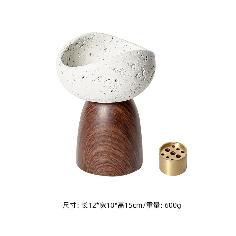 

Resin Incense Burner Stick Holder Line Incense Plate Sandalwood Coil Base Temples Yoga Studios Home Decoration Plate Gift покинуть белый