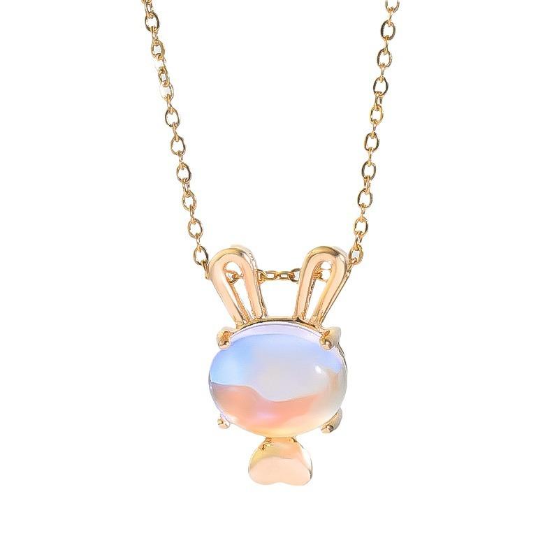 Rabbit Necklace Female Light Luxury Simple Temperament Cute Zodiac Pendant