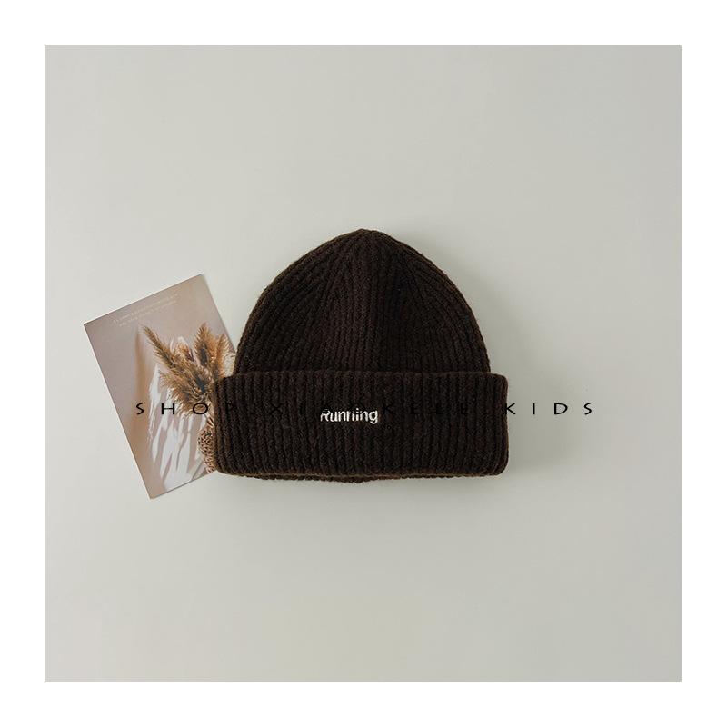 Kinderwollmütze im koreanischen Stil Herbst- und Winterstil Vielseitige Baby-Strickmütze mit Ohrenschutz Jungen- und Mädchenwollmütze Kältemütze